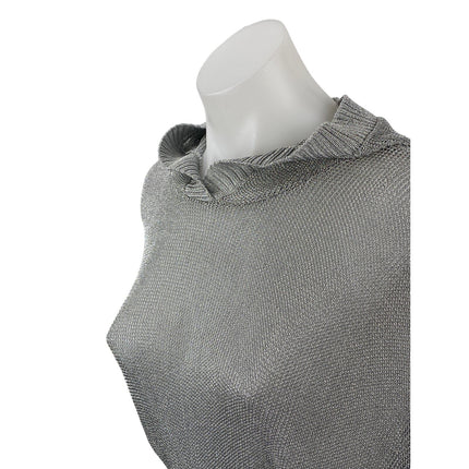 NEW Zara Women's Gray Hoodie Hooded Long Dolman Sleeve Knit Sweater Top Size S