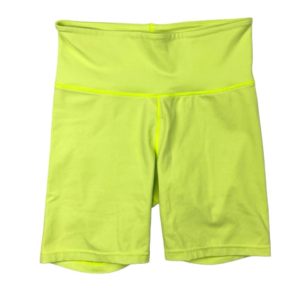 Terez Green High Rise Wide Waistband High Rise Workout Athletic Bike Short Sz S