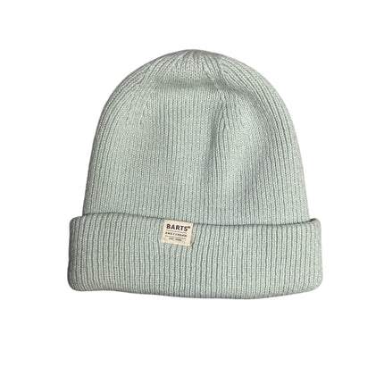 Barts Kids Girls Boys Unisex Blue Ribbed Knit Cuffed Bonnet Beanie Hat OS