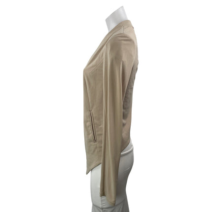 BCBGeneration Women's Beige Tan Long Sleeve Open Cardigan Sweater Top Size S
