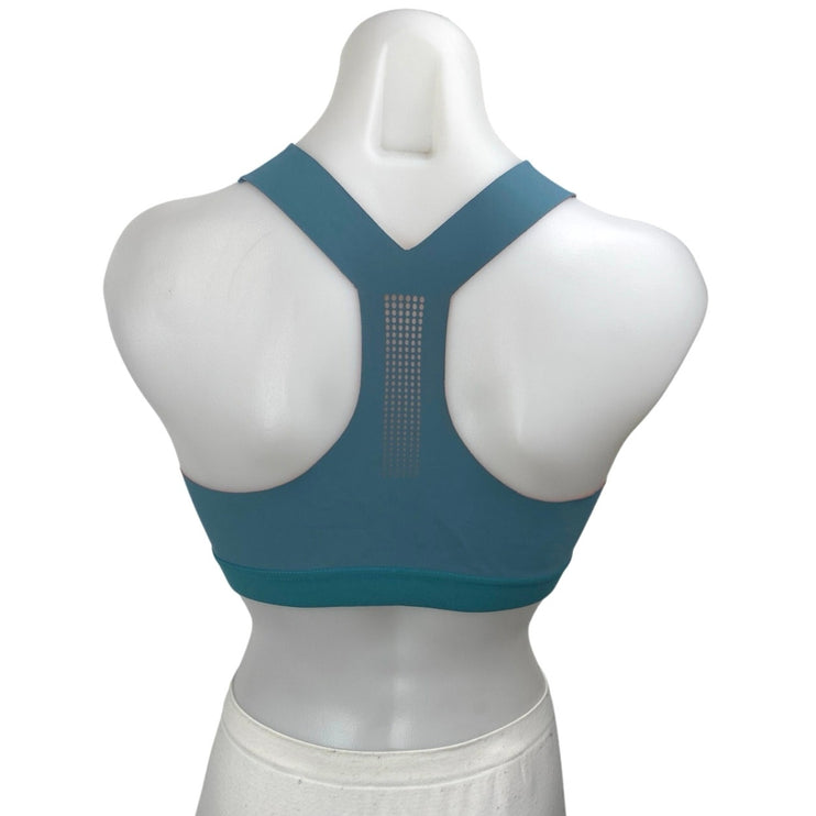 Reebok Puremove Blue Sleeveless Racerback Activewear Sports Bra Crop Tank Top M