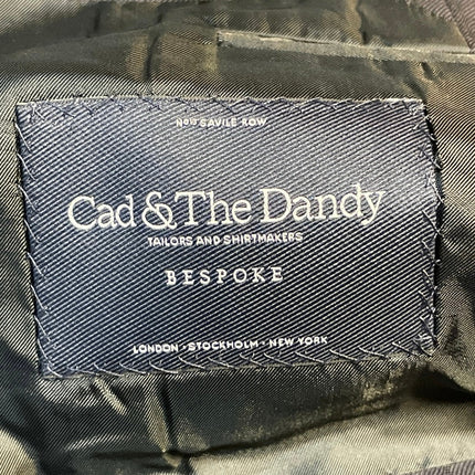 NEW Cad & The Dandy Men's Black Pinstriped Blazer Vest Pants 3 Piece Suit Set M