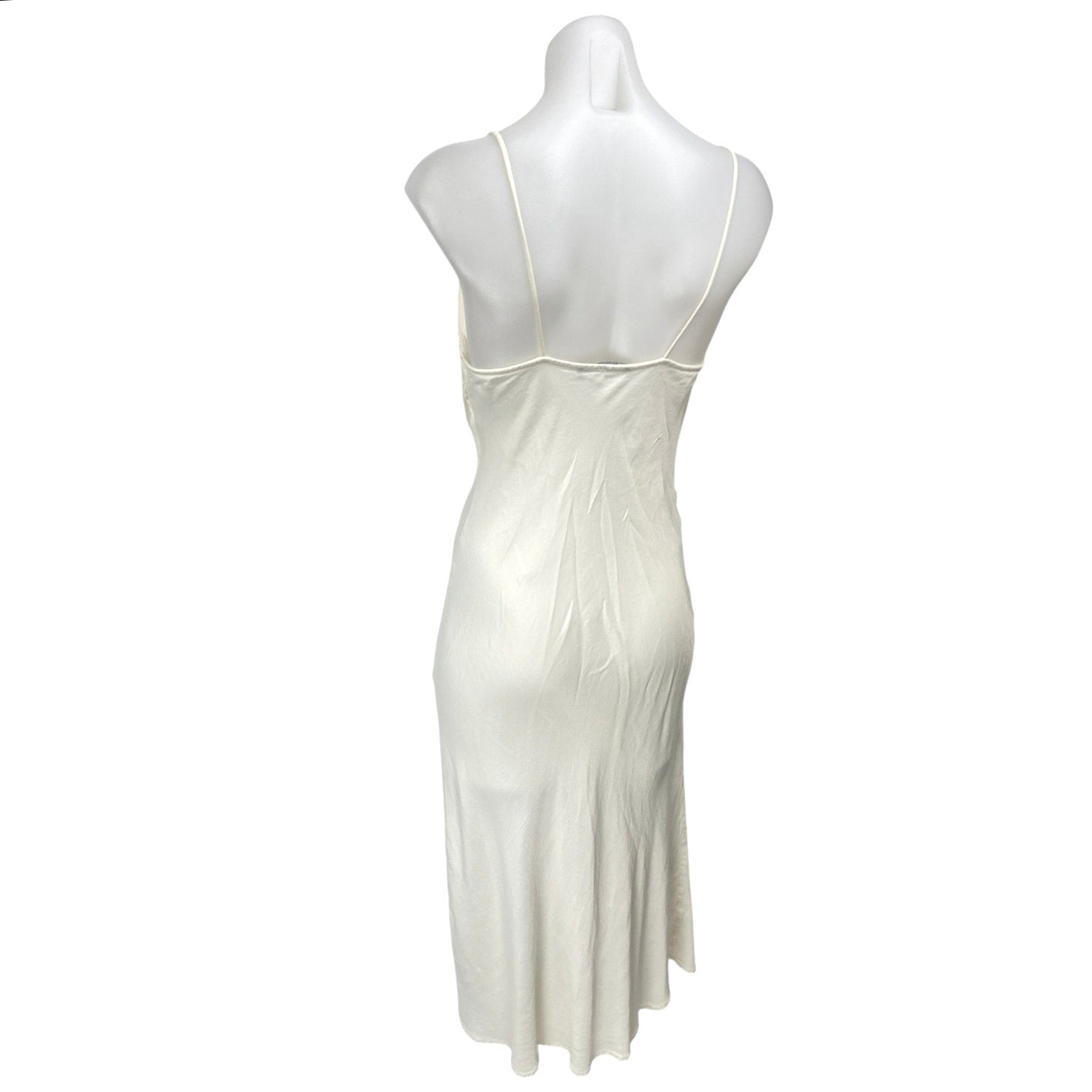zara white satin slip dress Zara - Combination Foulard Slip Dress - White - M