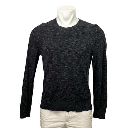 Banana Republic Men's Black Heather Long Sleeve Crew Neck Sweater Top Size S
