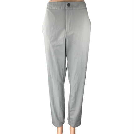 Banana Republic Gray High Waist Straight Leg Chino Khaki Trousers Dress Pants 32