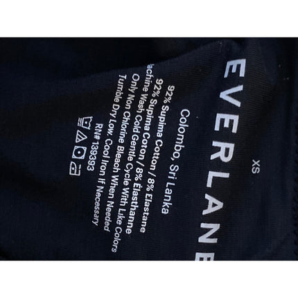 Everlane Women's Black Sleeveless V Neck Camisole Tank Shapewear Bodysuit Top XS