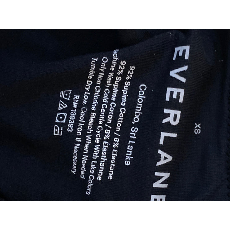 Everlane Women's Black Sleeveless V Neck Camisole Tank Shapewear Bodysuit Top XS