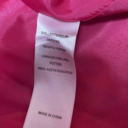 Adrianna Papell Pink Satin Sleeveless Pleated Boat Neck Mini A-line Dress Sz 10