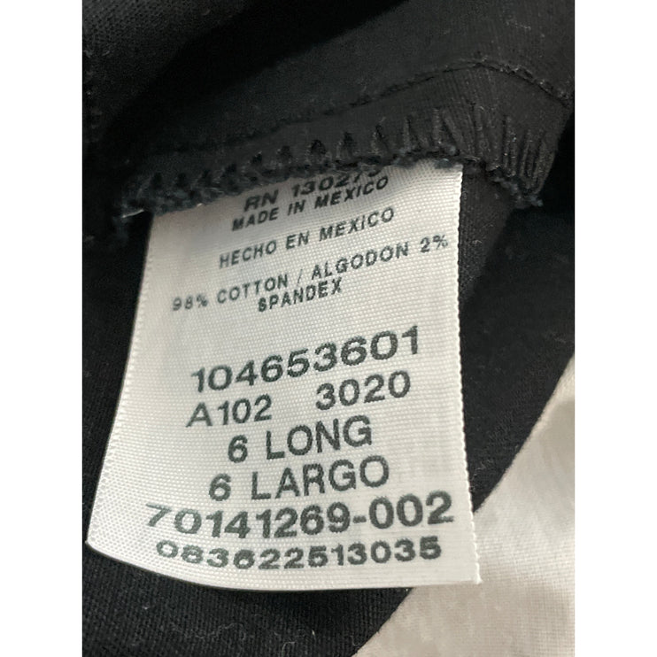 NEW Lee Womes Black Pleated High Rise Relaxed Fit Straight Trousers Pants Size 6