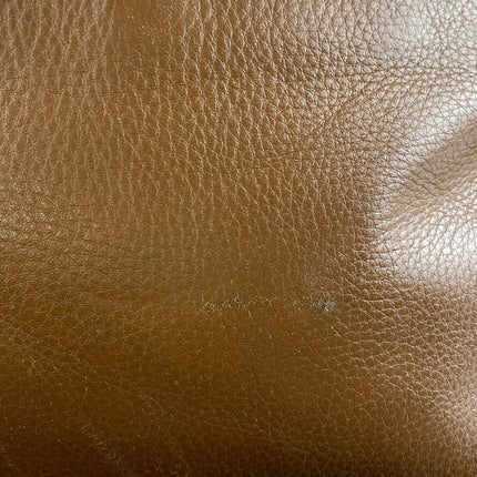 Michael Kors Women's Brown Pebbled Leather Double Zip Adjustable Crossbody Bag