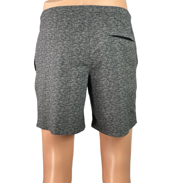 Chubbies Men's Gray Heather Elastic Waist Straight Leg Athletic Shorts Size S