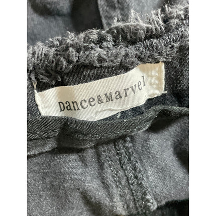 Dance & Marvel Women's Black High Rise Distressed Straight Denim Jeans Size M
