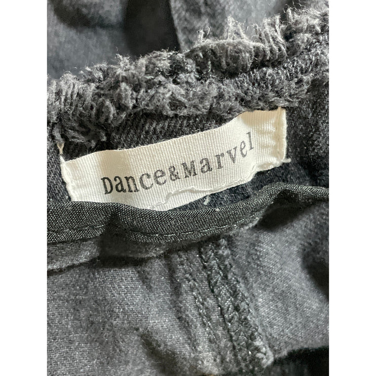 Dance & Marvel Women's Black High Rise Distressed Straight Denim Jeans Size M