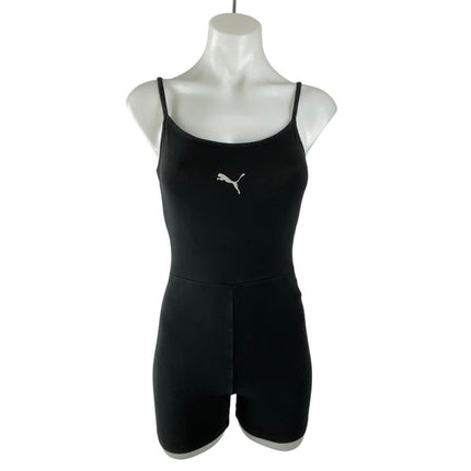 Puma Evide Black Yoga Athletic Activewear Cami Tank Unitard Jumpsuit Romper Sz S