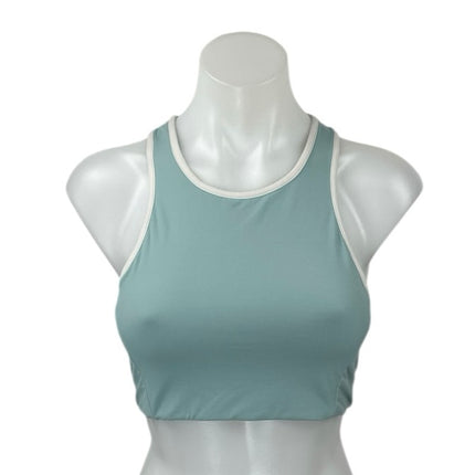 Splits59 Blue Green Sleeveless Racerback Fitness Workout Sports Bra Tank Top M