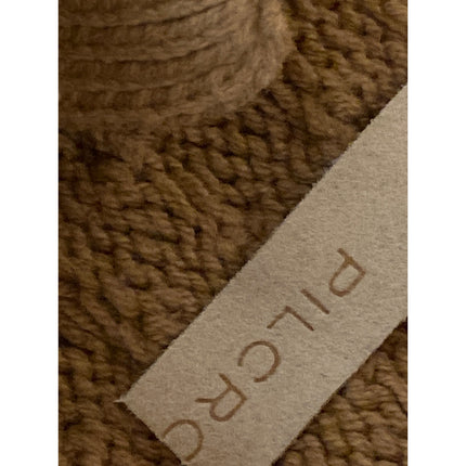 Anthropologie Pilcro Women's Tan Cable Button Long Sleeve Mini Sweater Dress M