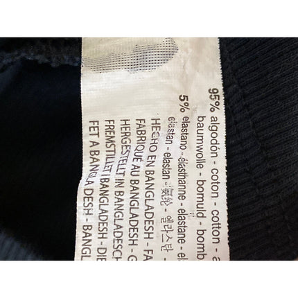 Zara Women's Black Ribbed Knit Turtleneck Half Sleeve Cropped Sweater Top Size S