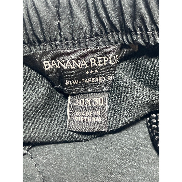 Banana Republic Women's Black High Rise Slim Tapered Trouser Dress Pants 30x30