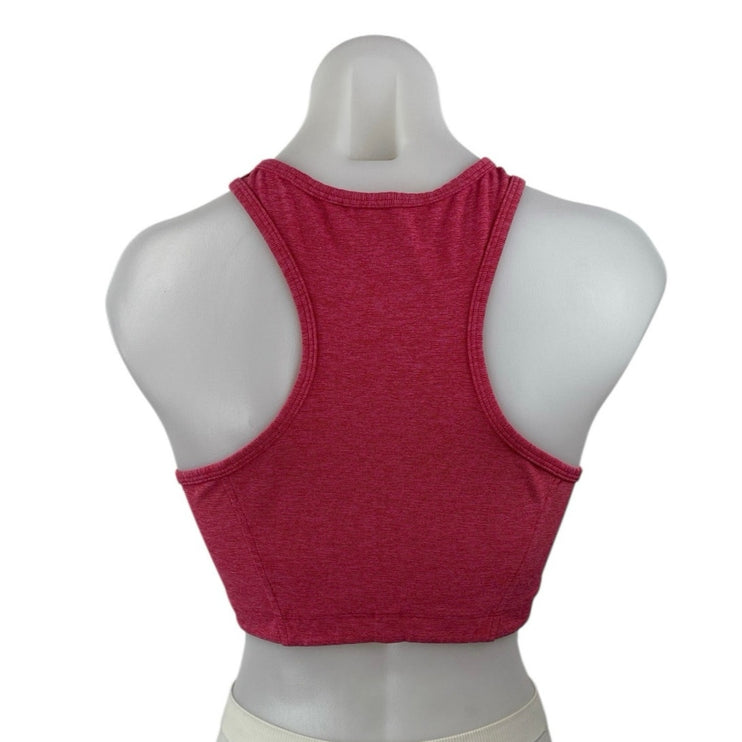 Outdoor Voices Red Sleeveless Racerback Yoga Athletic Sports Bra Crop Top Size M