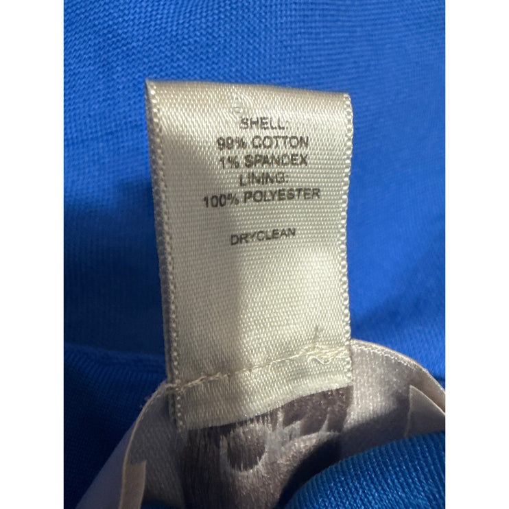 Ann Taylor LOFT Women's Blue Sleeveless Boat Neck Mini Sheath Dress Size 12