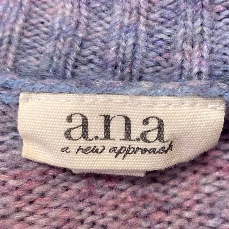 A New Approach Women's Multicolor Ombre Striped V-Neck Long Sleeve Sweater Top S