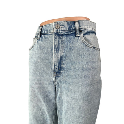 Abercrombie & Fitch The 90s Straight Ultra High Rise Blue Denim Jeans Size 27