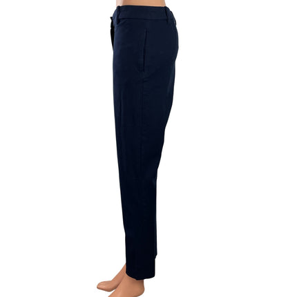 1.State Women's Navy Blue High Rise Slim Straight Skinny Trousers Pants Size 6