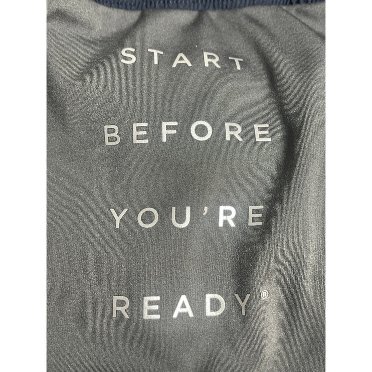 Fourlaps Men's Navy Blue High Rise Elastic Wasit Straight Athletic Shorts Size M