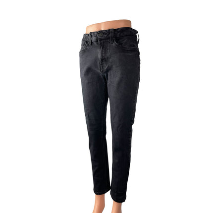 No Boundaries Women's Black High Waisted Classic Skinny Denim Jeans Pants 30x30