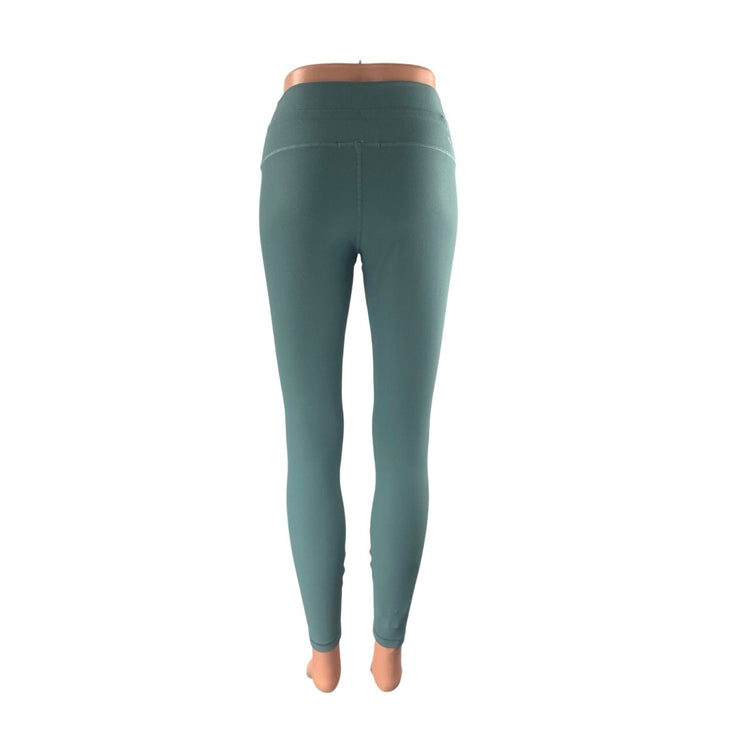 Greyson Women's Green High Rise Drawstring Yoga Athletic Leggings Pants Size M