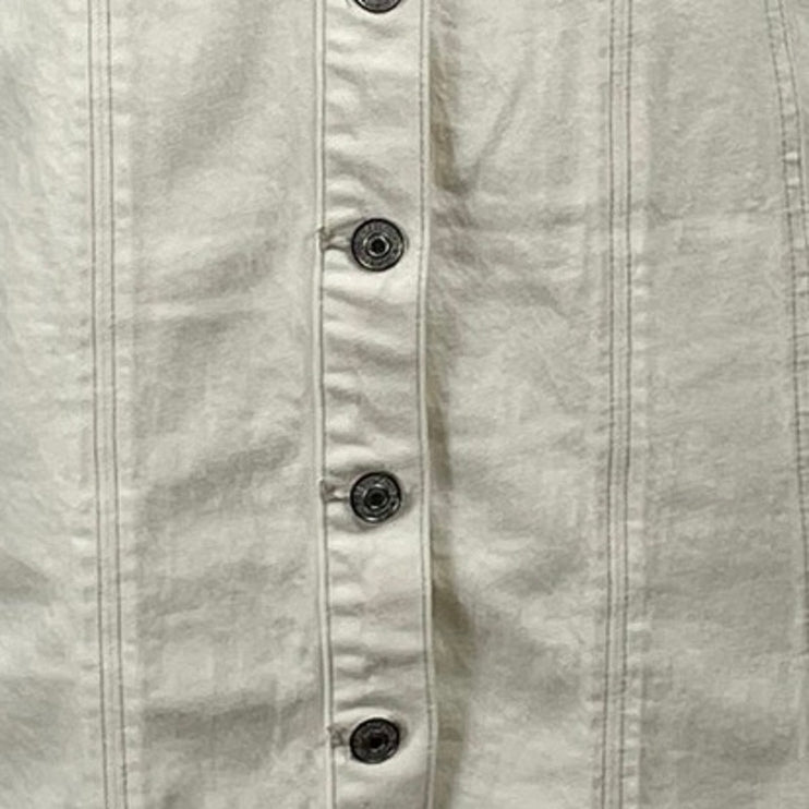 NEW Abercrombie & Fitch Cream Sleeveless Mini Tank A-Line Sheath Shirt Dress S