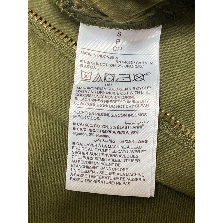 NEW Old Navy Women's Army Green High Rise Straight Wide Leg Khaki Chino Pants S