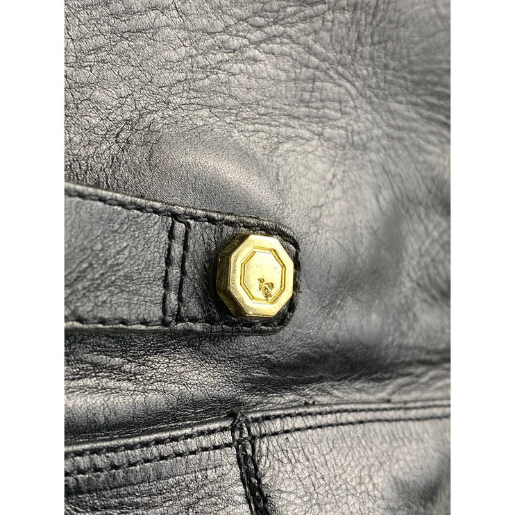 Louise Et Cie Navaria Women's Black Calf Leather Block Heel Knee High Boots Sz 7