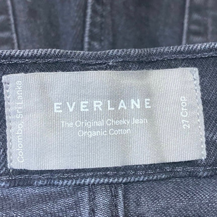 Everlane Original Cheeky Black High Waisted Straight Leg Denim Jeans Pants Sz 27