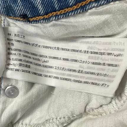 Abercrombie & Fitch The 90s Relaxed High Rise Blue Straight Denim Jeans Size 26