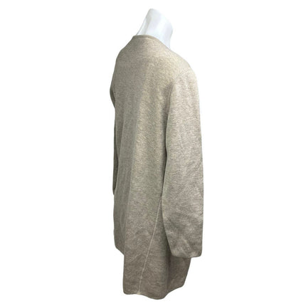 Apt 9 Beige Tan Open Front Long Sleeve Cozy Knitwear Cardigan Sweater Size M