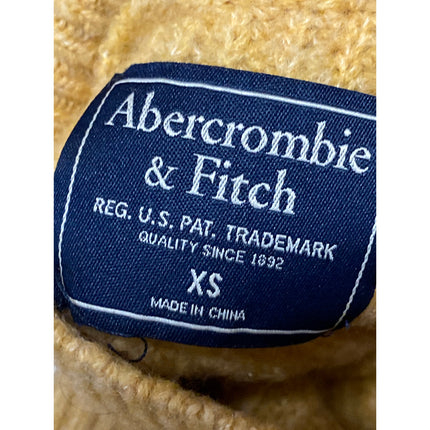Abercrombie & Fitch Yellow Cream Long Sleeve Turtleneck Sweater Top Size XS