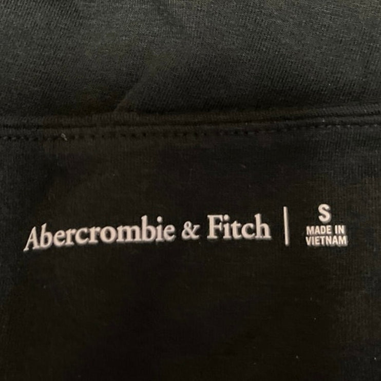 Abercrombie & Fitch Black Crew Neck Short Sleeve Bodysuit T Shirt Top Size S