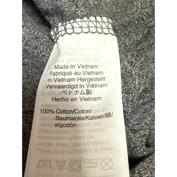 Madewell Womens Gray Heather Knit Long Sleeve Round Neck T Shirt Tee Top Size XS