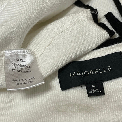 Majorelle Women's White Short Sleeve Cardigan Crop Top 2 Piece Set Size XS