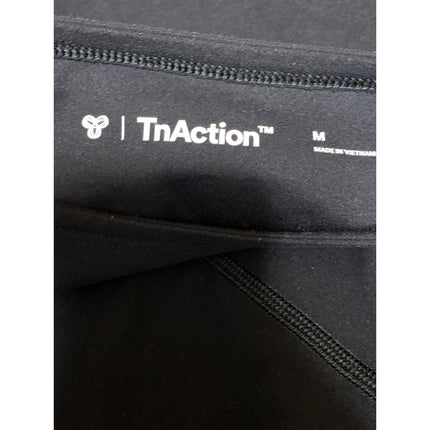 Aritzia TnAction Butter Bound Black Yoga Athletic Activewear Crop T-Shirt Top M
