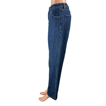 Rolla's Women's Blue High Rise Regular Fit Classic Straight Denim Jeans Pants 30