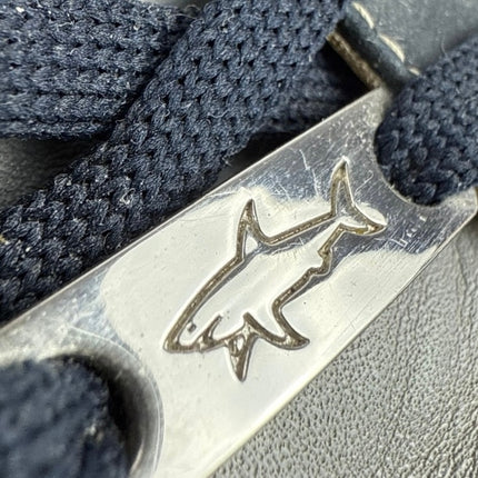 Paul & Shark Men's Gray Leather Suede Low Top Lace Up Sneakers Shoes 41 US 10