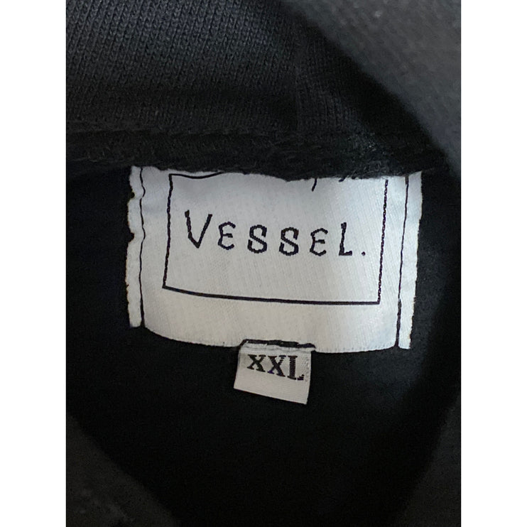 Vessel Women's Black Hoodie Hooded Logo Long Sleeve Sweatshirt Top Size XXL