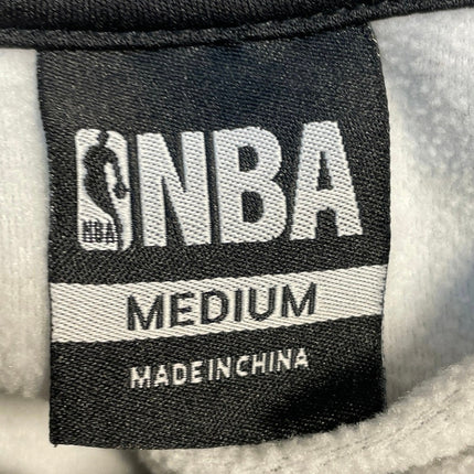 NBA Men's Gray Fleece Line Hoodie Hooded Tank Sleeveless Sweatshirt Vest Size M