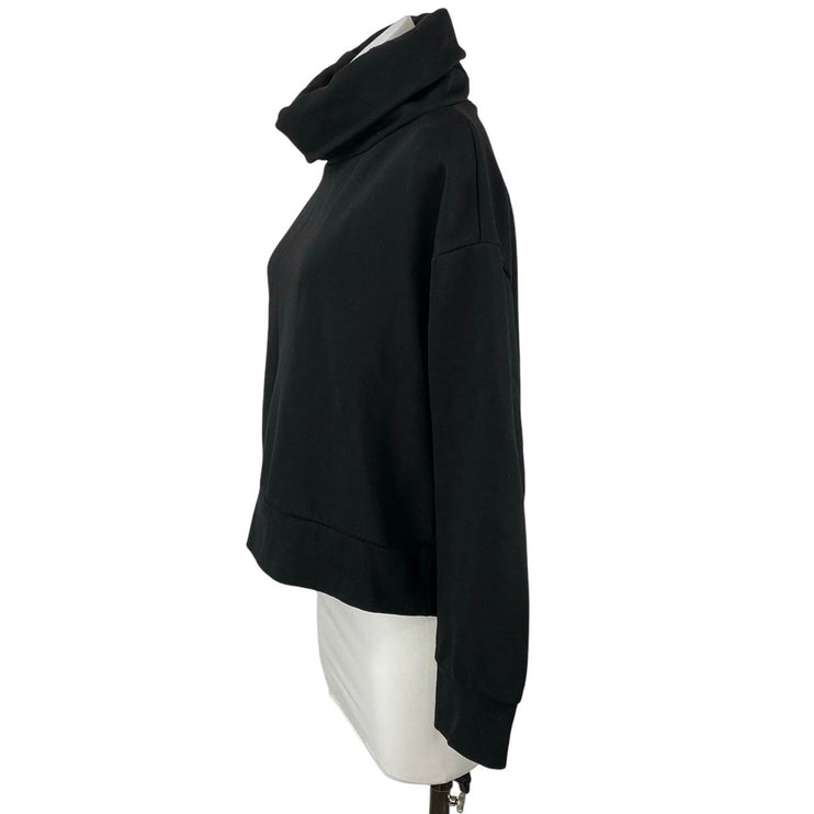 Zara Women's Black Turtleneck Long Sleeve Pullover Sweatshirt Sweater Top Size L