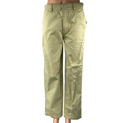 Madewell Women's Green High Rise Straight Wide Leg Trousers Denim Jeans Pants 26