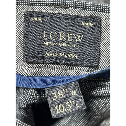 J.Crew 100% Linen Men's Gray High Rise Casual Walking Golf Chino Khaki Shorts 38