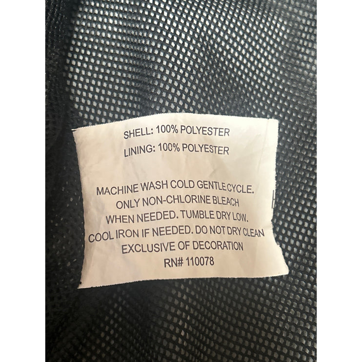 U.S. Polo Assn Men's Gray Black Colorblock Hoodie Hooded Windbreaker Jacket L