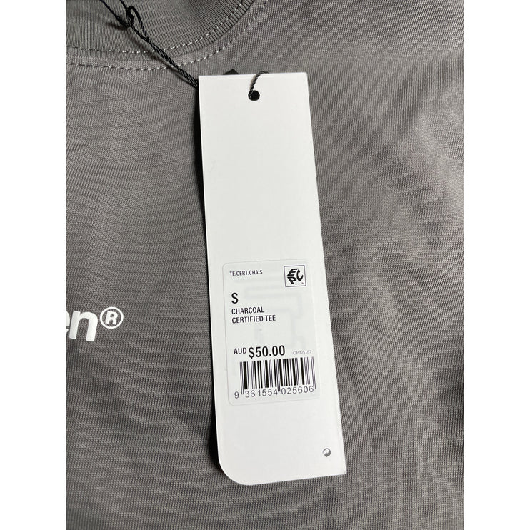 NEW Elite Eleven Certified Men's Gray Short Sleeve Crew Neck T Shirt Tee Top S